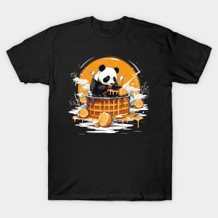 Panda Food Passion: Cuddly Charm Ramen Panda Feast Mode: Culinary Cuteness T-Shirt